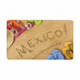 thumbnail image 1 of MKHERT Mexican Beach Mexico Blanket Hat Flip Flops on Sand Doormat Rug Home Decor Floor Mat Bath Mat 30x18 inch, 1 of 3