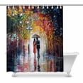 thumbnail image 1 of MKHERT Modern Art Oil Painting Lovers Under Umbrella Decor Waterproof Polyester Fabric Shower Curtain Bathroom Sets 66x72 inch, 1 of 1