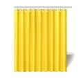 thumbnail image 1 of MKHERT Modern Minimalist Solid Yellow Polyester Fabric Bathroom Shower Curtain 60x72 inch, 1 of 1