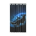 thumbnail image 1 of MKHERT Moon Blue Wolf Blackout Window Curtain Drapes Bedroom Living Room Kitchen Curtains 52x84 inch, 1 of 3