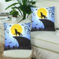 thumbnail image 1 of MKHERT Moon with Wolf Throw Pillowcase Pillow Cover Cushion Couver 18x18 inch, Set of 2, 1 of 3
