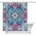 thumbnail image 1 of MKHERT Mosaic Tile Pattern of Rhombuses of Different Tile Textures Waterproof Polyester Fabric Shower Curtain Bathroom Sets 60x72 inch, 1 of 1