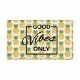thumbnail image 1 of MKHERT Motivational Quote Good Vibes Only with Summer Pineapples Doormat Rug Home Decor Floor Mat Bath Mat 30x18 inch, 1 of 3