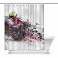 thumbnail image 1 of MKHERT Motorcycle- Shower Curtain Bath Curtain Waterproof fabric Polyester Curtains 60x72 inch, 1 of 1