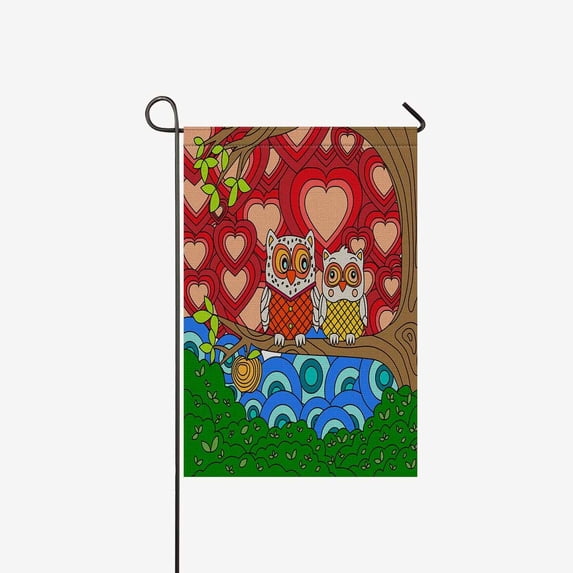 MKHERT Mouth Design Garden Flag Banner Decorative Flag for Wedding Home Outdoor Garden Decor 12x18 inch