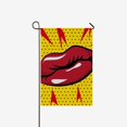 thumbnail image 1 of MKHERT Mouth Design Garden Flag Banner Decorative Flag for Wedding Home Outdoor Garden Decor 12x18 inch, 1 of 2