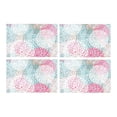 thumbnail image 1 of MKHERT Multicolor Dahlia Pinnata Flowers Placemats Table Mats for Dining Room Kitchen Table Decoration 12x18 inch,Set of 4, 1 of 4