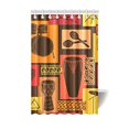 thumbnail image 1 of MKHERT Musical Drum And Percussion Sets Polyester Fabric Bathroom Shower Curtain 48x72 inch, 1 of 1