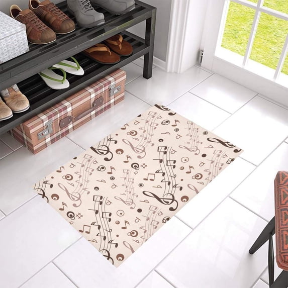 MKHERT Musical Notes Doormat Rug Home Decor Floor Mat Bath Mat 23.6x15.7 inch