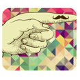 thumbnail image 1 of MKHERT Mustache on Finger Rectangle Mousepad Mat For Mouse Mice Size 9.84x7.87 inches, 1 of 1