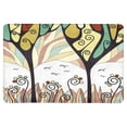 thumbnail image 1 of MKHERT Mysterious Forest with Stylized Trees Grass Flowers and Birds Doormat Rug Home Decor Floor Mat Bath Mat 23.6x15.7 inch, 1 of 3