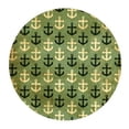 thumbnail image 1 of MKHERT Nautical Chevron Anchor Pattern Round Mousepad Mat For Mouse Mice Size 7.87x7.87 inches, 1 of 1