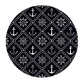 thumbnail image 1 of MKHERT Nautical Chevron Anchor and Rudder Pattern Round Mousepad Mat For Mouse Mice Size 7.87x7.87 inches, 1 of 1