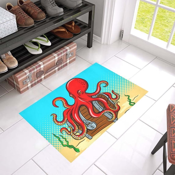 MKHERT Octopus Guards Doormat Rug Home Decor Floor Mat Bath Mat 23.6x15.7 inch
