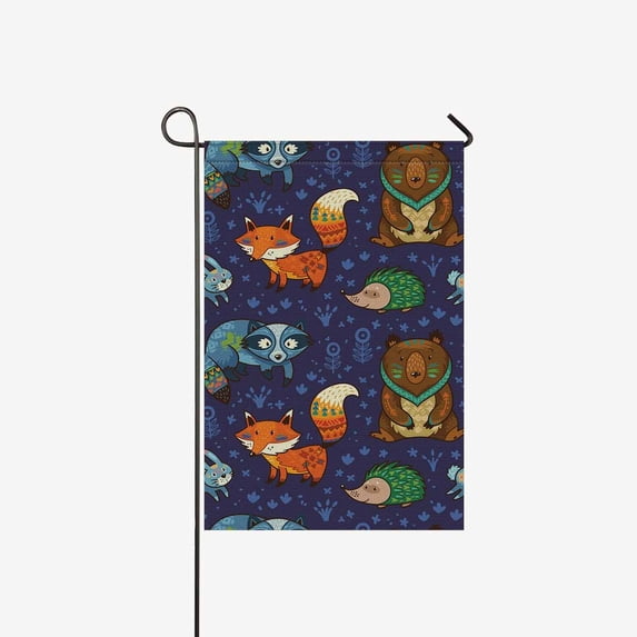 MKHERT Octopus with Magic Sphere and Goldfish Garden Flag Banner Decorative Flag for Wedding Home Outdoor Garden Decor 12x18 inch