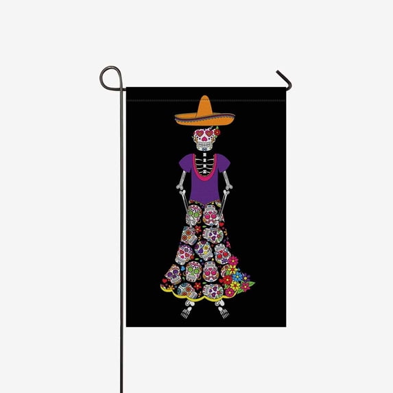 MKHERT Octopus with Magic Sphere and Goldfish Garden Flag Banner Decorative Flag for Wedding Home Outdoor Garden Decor 12x18 inch