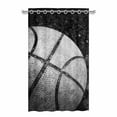 thumbnail image 1 of MKHERT Old Basketball Blackout Window Curtain Drapes Bedroom Living Room Kitchen Curtains 52x84 inch, 1 of 2