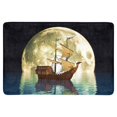 thumbnail image 1 of MKHERT Old Sailing Pirate Ship on Ocean with Full Moon Doormat Rug Home Decor Floor Mat Bath Mat 23.6x15.7 inch, 1 of 3