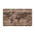 thumbnail image 1 of MKHERT Old Wood Texture with World Map in Vintage Style Doormat Rug Home Decor Floor Mat Bath Mat 30x18 inch, 1 of 3
