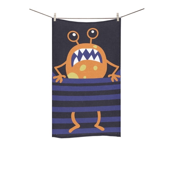 MKHERT Orange Monster Bath Towel Hand Towel Shower Towel Washcloth 16x28 inch