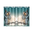thumbnail image 1 of MKHERT Owl Sky Blackout Window Curtain Kitchen Curtain 26x39 inch, 2 Panels, 1 of 3