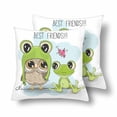 thumbnail image 1 of MKHERT Owl and Frog Throw Pillowcase Pillow Cover Cushion Couver 18x18 inch, Set of 2, 1 of 2