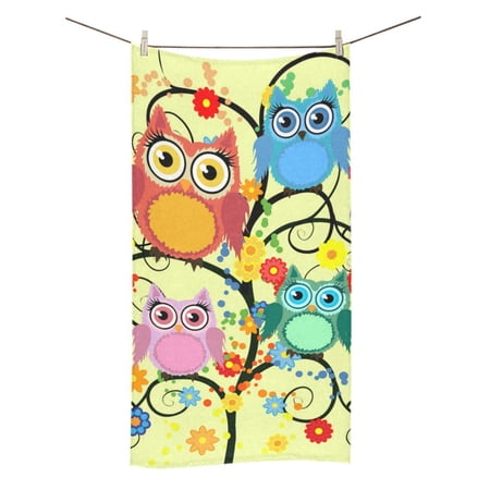 MKHERT Owls Bath Towel Hand Towel Shower Towel Washcloth 30x56 inch