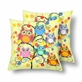thumbnail image 1 of MKHERT Owls Throw Pillowcase Pillow Cover Cushion Couver 18x18 inch, Set of 2, 1 of 2