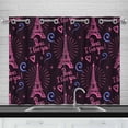 thumbnail image 1 of MKHERT Pairs I Love You Window Curtain Kitchen Curtains Window Treatments 26x39 inch,Set of 2, 1 of 2