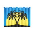 thumbnail image 1 of MKHERT Palm Tree Window Curtain Kitchen Curtains Window Treatments 26x39 inch,Set of 2, 1 of 3
