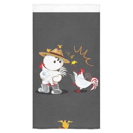 MKHERT Panic Chicken Bath Towel Hand Towel Shower Towel Washcloth 30x56 inch