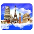 thumbnail image 1 of MKHERT Paris Eiffel Tower Rectangle Mousepad Mat For Mouse Mice Size 9.84x7.87 inches, 1 of 1