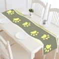 thumbnail image 1 of MKHERT Paw Striped Table Runner for Office Kitchen Dining Wedding Party Home Decor 14x72 inch, 1 of 3