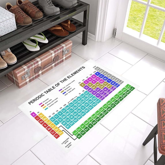 MKHERT Periodic Table Of The Elements Doormat Rug Home Decor Floor Mat Bath Mat 23.6x15.7 inch