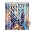 thumbnail image 1 of MKHERT Pineapple Art Shine Glitter Pattern Home Decor Waterproof Polyester Fabric Shower Curtain Bathroom Sets 66x72 inch, 1 of 1
