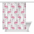 thumbnail image 1 of MKHERT Pink Flamingo on Polka Dots Home Decor Waterproof Polyester Bathroom Shower Curtain Bath 60x72 inch, 1 of 1