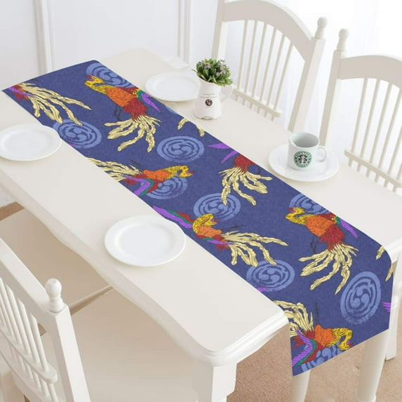 MKHERT Pink Roses Table Runner for Wedding Party Banquet Decoration 16x72 inch