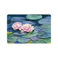 thumbnail image 1 of MKHERT Pink Water Lilies Flowers with Colorful Pads Doormat Rug Home Decor Floor Mat Bath Mat 23.6x15.7 inch, 1 of 3