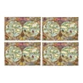 thumbnail image 1 of MKHERT Pirate Adventures Vintage World Atlas Placemats Table Mats for Dining Room Kitchen Table Decoration 12x18 inch,Set of 4, 1 of 4