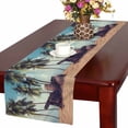 thumbnail image 1 of MKHERT Pirate Cannon and Barrels on Tropical Beach with Palm Trees Table Runner Home Decor for Home Kitchen Dining Wedding Party 16x72 Inch, 1 of 2