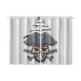 thumbnail image 1 of MKHERT Pirate Captain Skull Window Curtains Kitchen Curtain Room Bedroom Drapes Curtains 26x39 inch, 2 Piece, 1 of 3