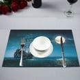 thumbnail image 1 of MKHERT Pirate Ship at Night Moon on Ocean Sea Placemats Table Mats for Dining Room Kitchen Table Decoration 12x18 inch,Set of 6, 1 of 4