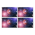 thumbnail image 1 of MKHERT Planets Stars and Galaxies in Outer Space Placemats Table Mats for Dining Room Kitchen Table Decoration 12x18 inch,Set of 6, 1 of 4