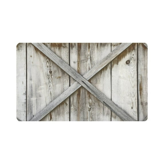 MKHERT Plank Wooden Wall Doormat Rug Home Decor Floor Mat Bath Mat 30x18 inch