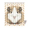 thumbnail image 1 of MKHERT Plump Cute Guinea Pig Polyester Fabric Bathroom Shower Curtain 66x72 inch, 1 of 1