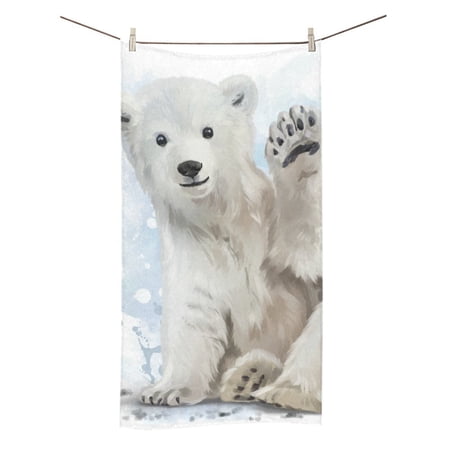 MKHERT Polar Bear Bath Towel Hand Towel Shower Towel Washcloth 30x56 inch