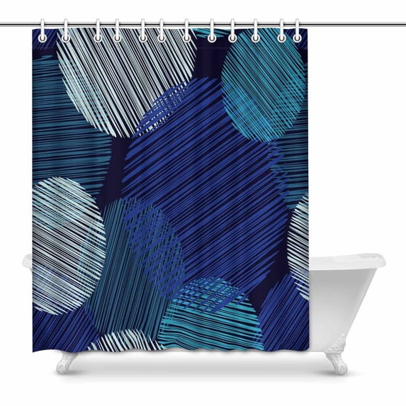 MKHERT Polka dot Bathroom Shower Curtain 60x72 inch