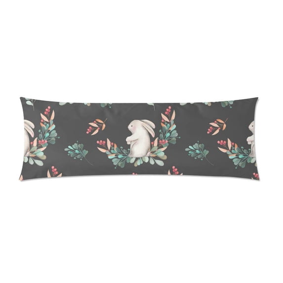 MKHERT Rabbits Body Pillowcase Pillow Protector Cushion Cover 20x60 inch