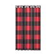 thumbnail image 1 of MKHERT Red Buffalo Check Lumberjack Plaid Window Curtain Living Room,Bedroom Window Drapes 52x84 inch, 1 of 3