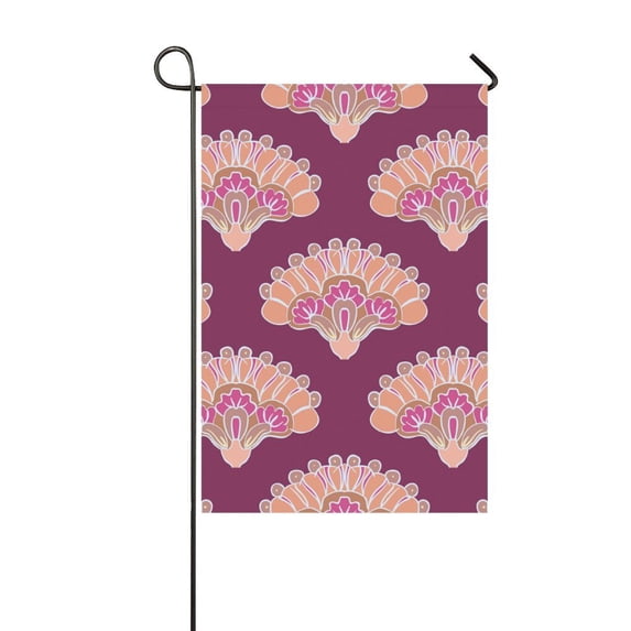 MKHERT Red Flowers Garden Flag Outdoor Flag 12x18 inch